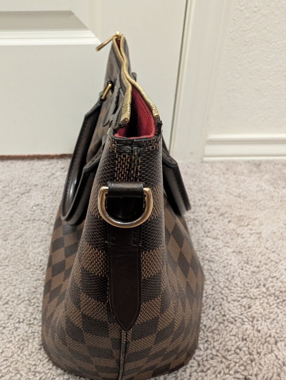 Authentic Louis Vuitton Sienna MM Damier Ebene w/COA - Picture 4 of 16